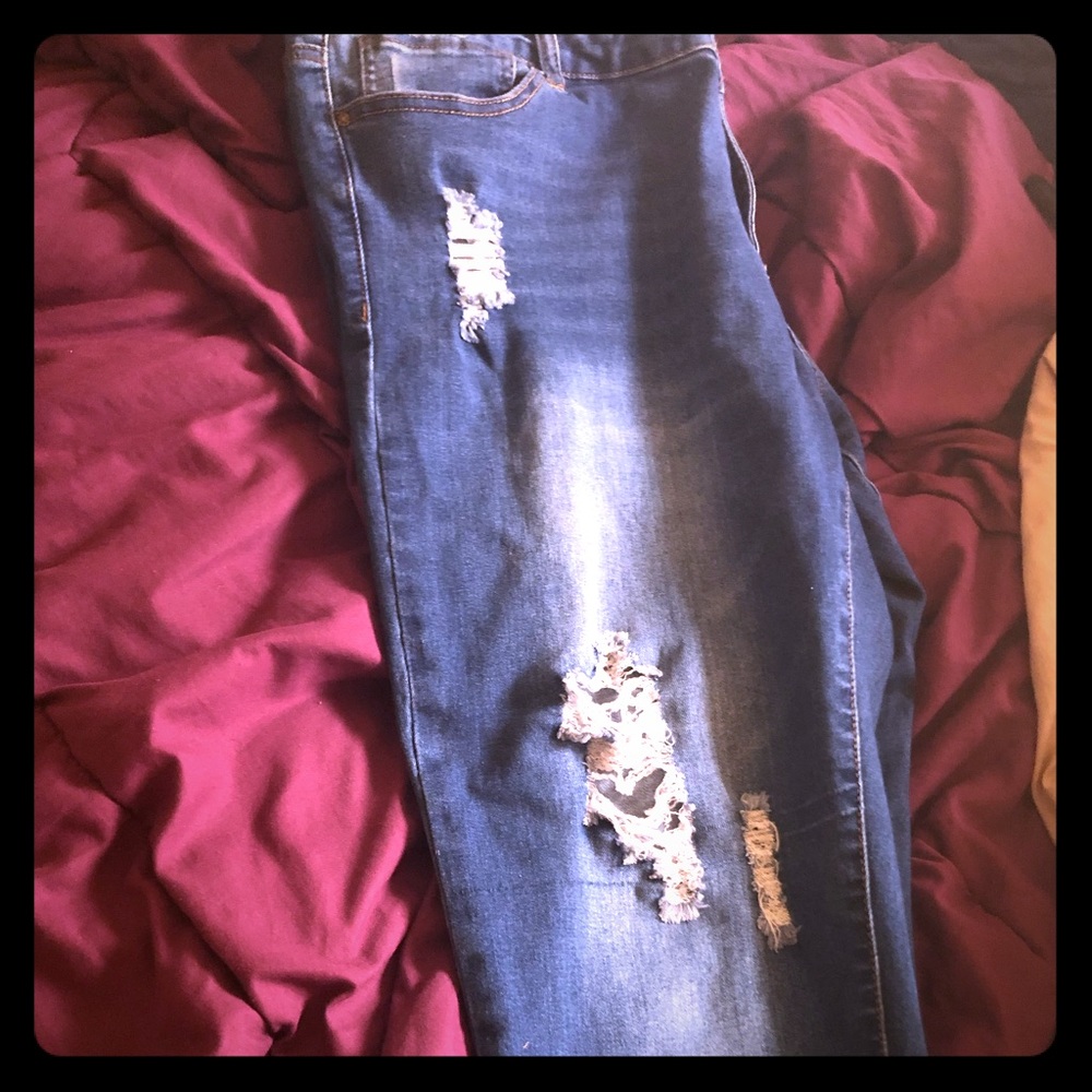 Three pairs of jeans! Wax brand and ASOS denim